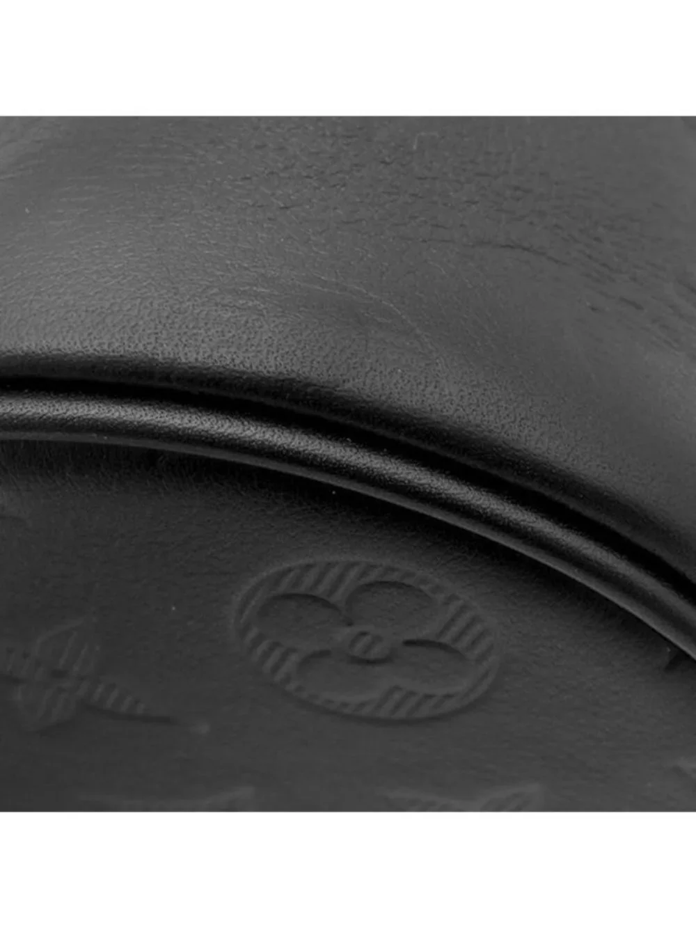 Louis Vuitton Shoulder Bag Chalk Nano Leather Monogram Shadow Noir Matte Black